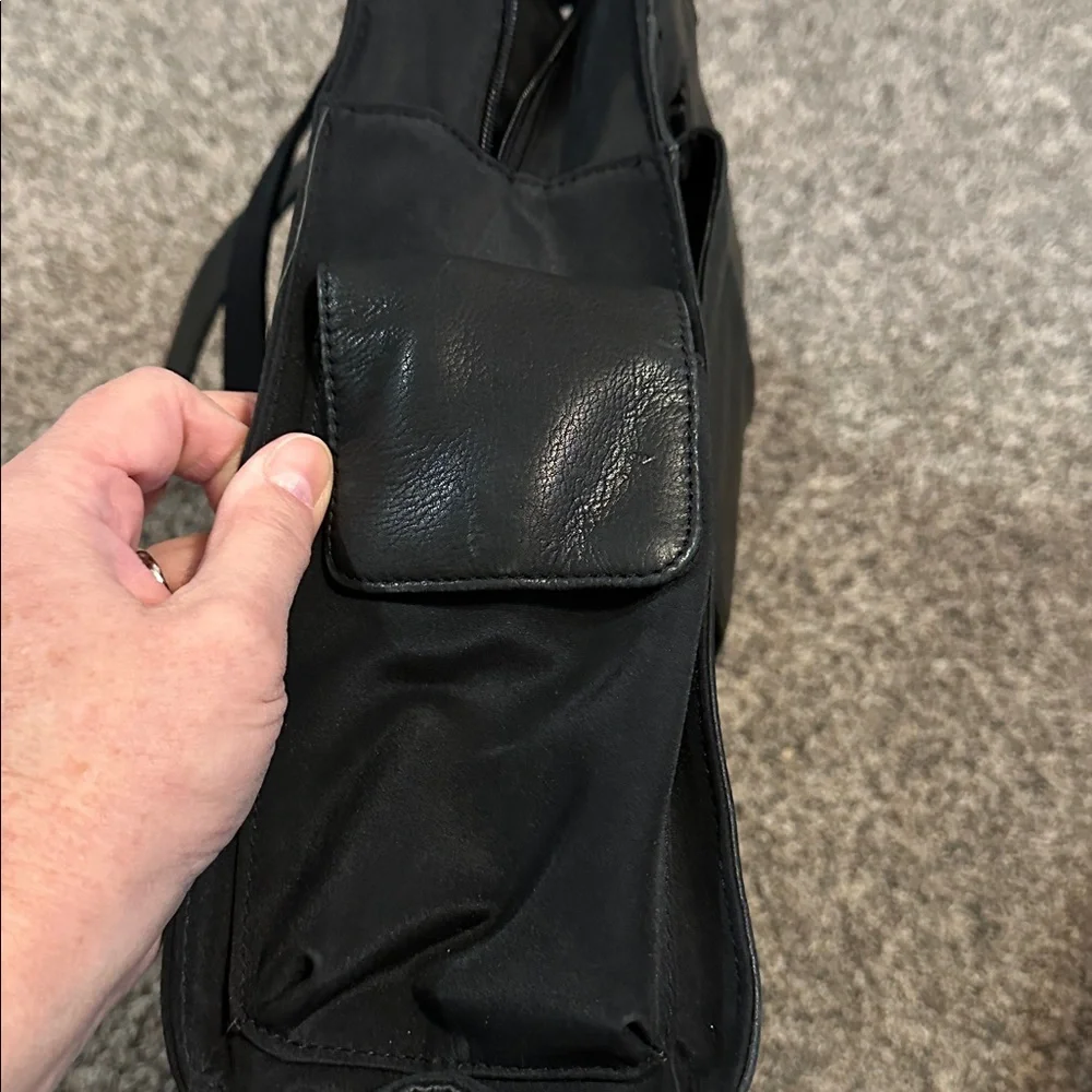 Fossil Leather Laptop Tote Bag. Leather shows some spots and wear See photos